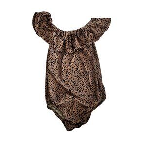 Bailey's Blossoms Cheetah Print Leotard Size 4T